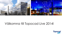 Välkomna till Topocad Live!