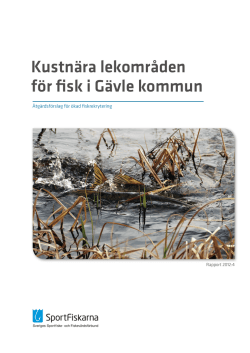Kustnära lekområden för fisk i Gävle kommun