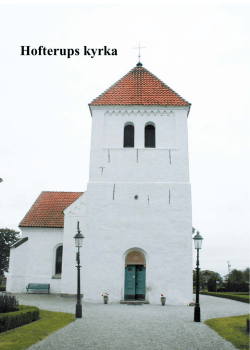 Hofterup kyrka - Västra karaby pastorat