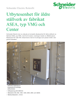 ASEA ALG för ställverk VMG 400V-690V