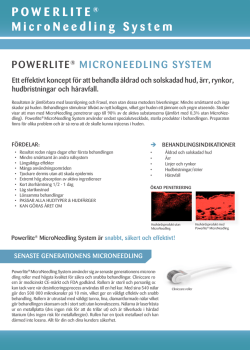 POWERLITE ® MicroNeedling System