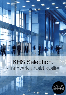 KHS Selection broschyr