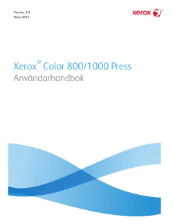 Xerox Color 800/1000 Press