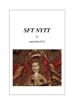 Februari 2014 - SFT Svenska föreningen för textilkonservering - NKF-s