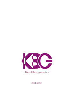 Årsberättelse 2011-12 - Karis