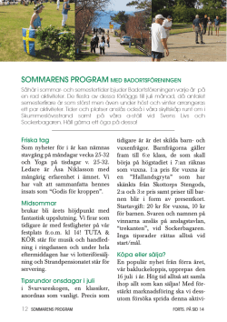 StrandNytt 2011 - Skummeslövsstrands badortsförening