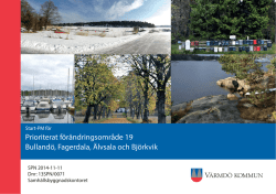 Prioriterat förändringsområde 19 Bullandö, Fagerdala, Älvsala och