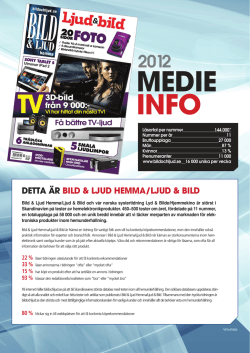 MEDiE info - Ljud & Bild