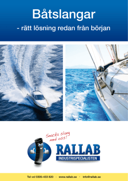 Båtslangar - Rallab.se