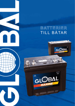 till båtar - Global Batterier AB