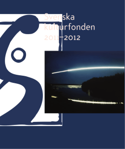 Svenska kulturfonden 2011–2012