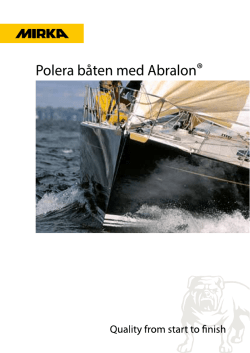 Polera båten med Abralon®