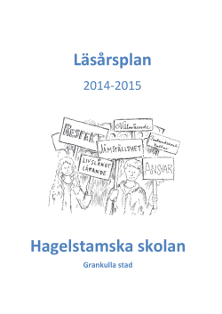Läsårsplanen 2014-2015 - Hagelstamska skolan