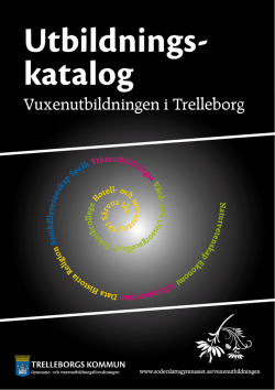 Utbildnings- katalog - Söderslättsgymnasiet | Trelleborgs Kommun