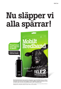 tele2 - mobilt bredband