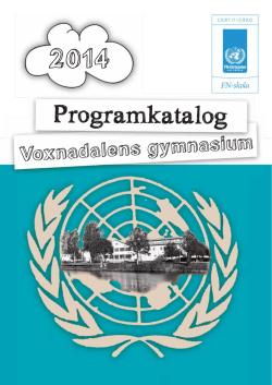 Programkatalog - Voxnadalens gymnasium