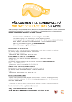 VÄLKOMMEN TILL SUNDSVALL PÅ MID SWEDEN RACE 2015 3