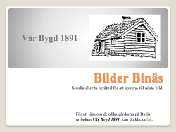 Bilder Binäs - Vår bygd 1891