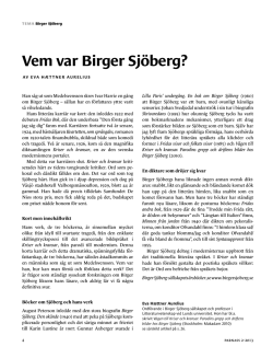 sidorna 6-9 - Birger Sjöberg