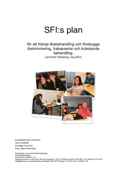 SFI:s plan - Falköpings kommun