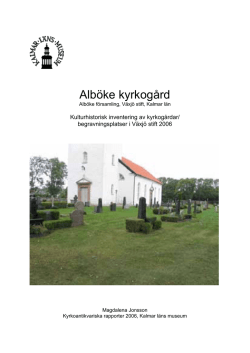 Alböke kyrkogård - Kalmar läns museum