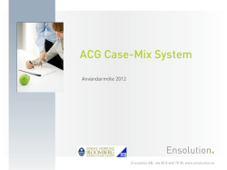 ACG Case-Mix System