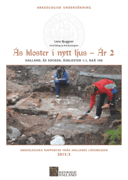 Ås kloster i nytt ljus – År 2