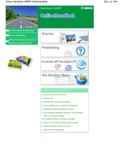Canon CanoScan 9000F Onlinehandbok