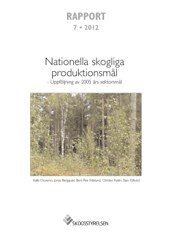 Nationella skogliga produktionsmål