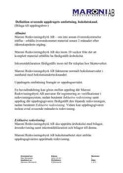 Definition bokslutskund - Maroni Redovisningsbyrå AB