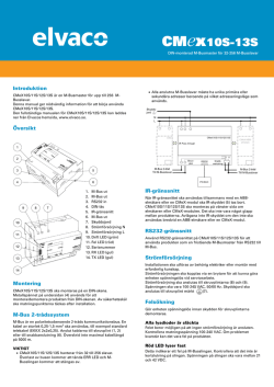 CMeX10S-13S Quick manual A4 Swedish
