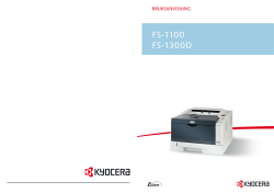 FS-1100 FS-1300D - KYOCERA Document Solutions