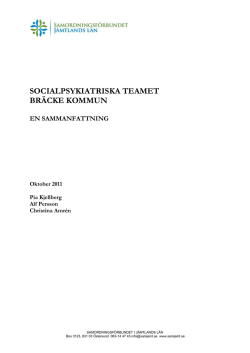 slutrapport 2011-11 (pdf) - Samordningsförbundet i Jämtlands län