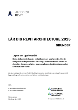 LÄR DIG REVIT ARCHITECTURE 2015