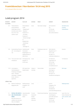 Luleå pdf - Framtidsveckan i Norrbotten 18