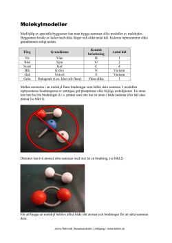 Molekylmodeller