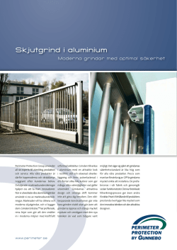 Skjutgrind i aluminium - Perimeter Protection Group