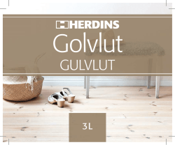 Golvlut - Herdins
