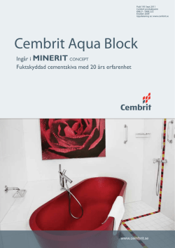Cembrit Aqua Block