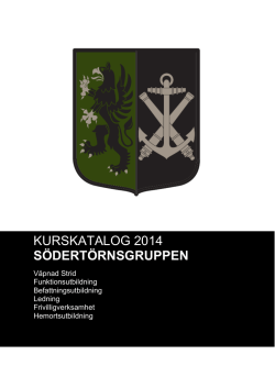 KURSKATALOG 2011 - Södertörnsgruppen