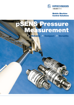 pSENS Pressure Measurement
