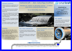 Vattenkraft – den naturliga kraften