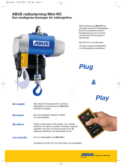 Plug & Play - ABUS Kransystem