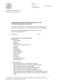 examensbeskrivning master (PDF) - Samhällsvetenskapliga fakulteten