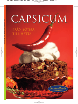 capsicum - Santa Maria