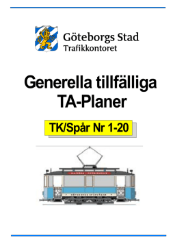 Generella TA-planer TK-spår Nr 1-20