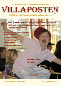 Villaposten 2011 - Tyresönäs Villaägareförening