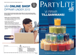 Partylite Vinter och Vårkatalog 2013