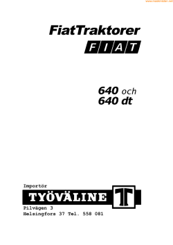 FIAT 640 DT.pmd - Tracteurs SOMECA