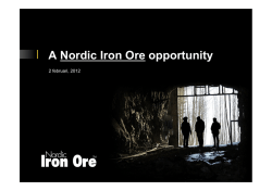 Ladda ner PDFen - Nordic Iron Ore